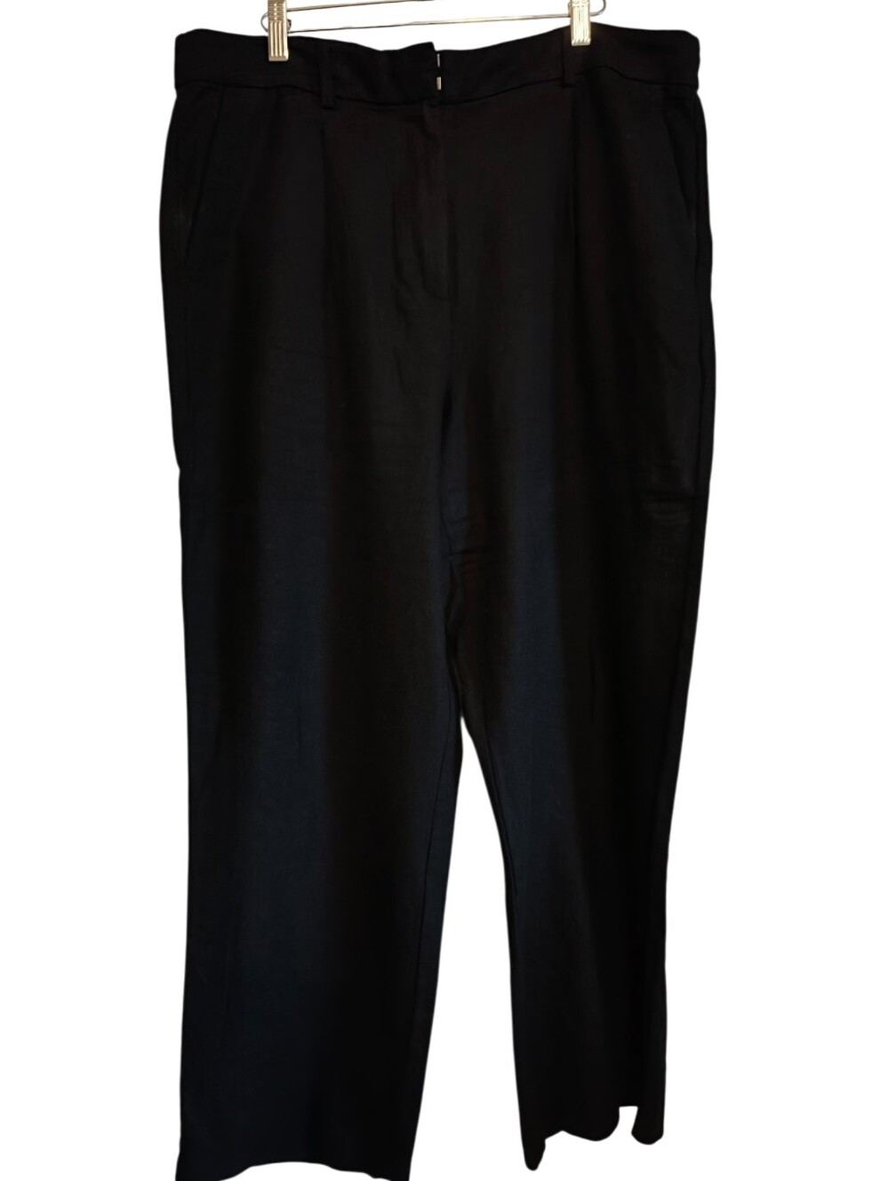 Old Navy Black Women's Dress Linen Pants — Straight Tailored Style